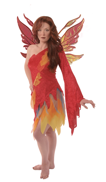 Fire Fairy Adult Costume - Click Image to Close